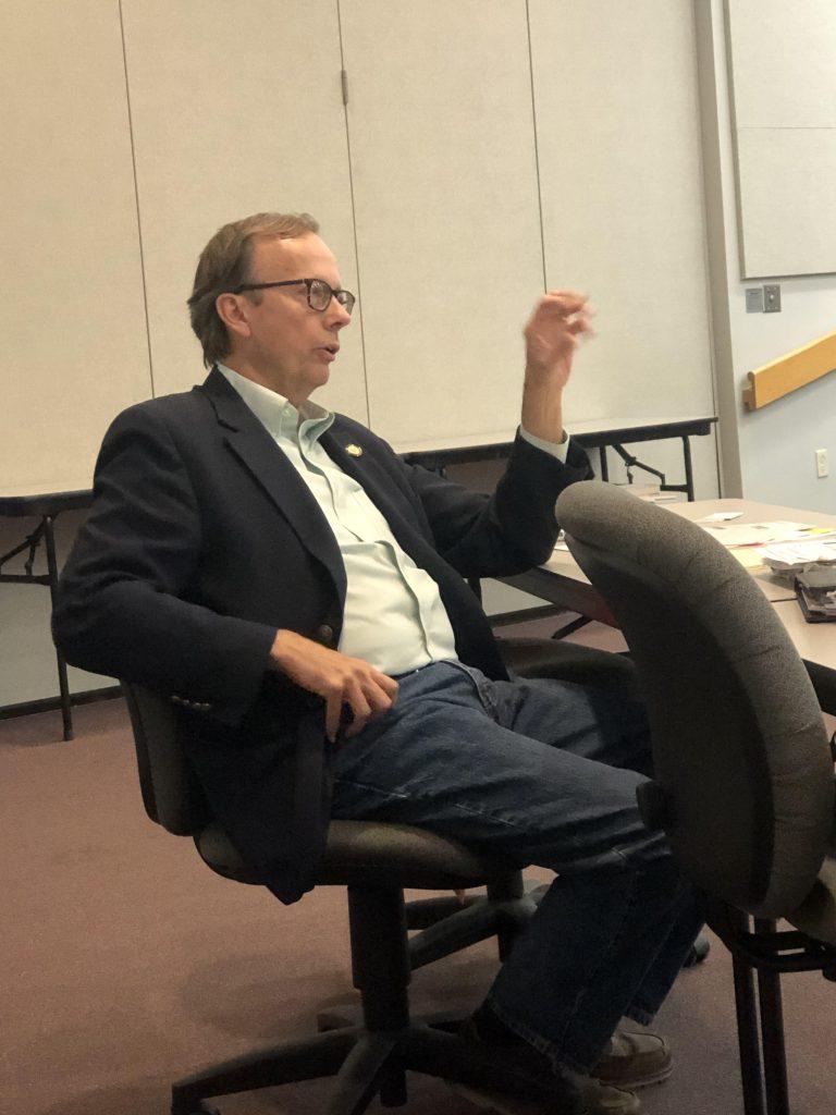 Paul Waggoner speaks at campus Town Hall