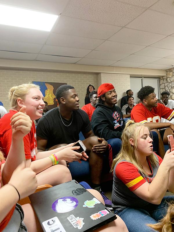 Chiefs game-night party pulls through