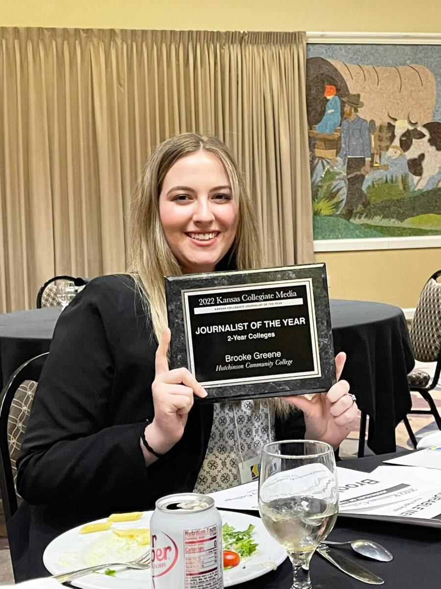 Hutchinson Collegian does well at annual KCM contest; Greene wins Journalist of the Year
