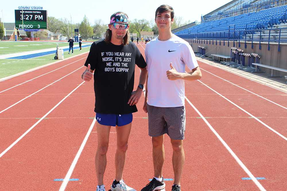 A Holt jolt: Brothers Alex and Andrew Holt join forces on the HutchCC track and field team