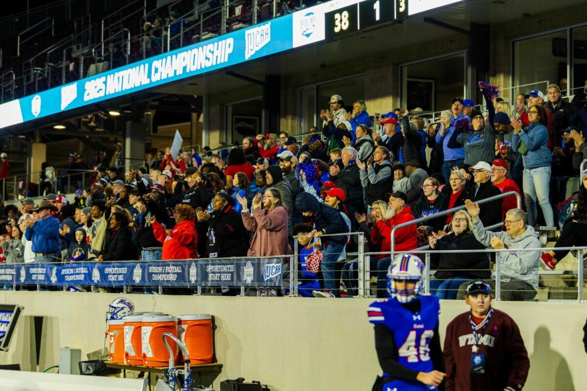 Blue Dragon Fans Travel in Droves to Western Texas to Support Football Team