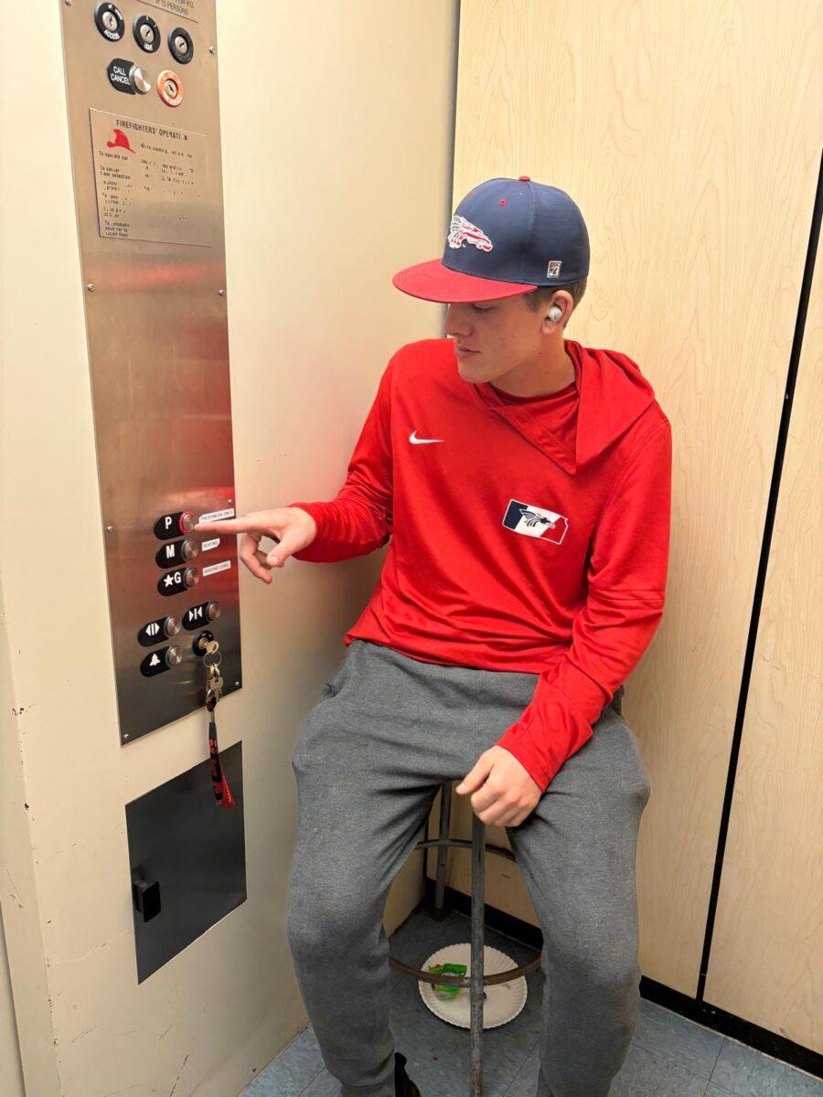 Elevator Guy: Logan Snyder Works Solo on Game Day