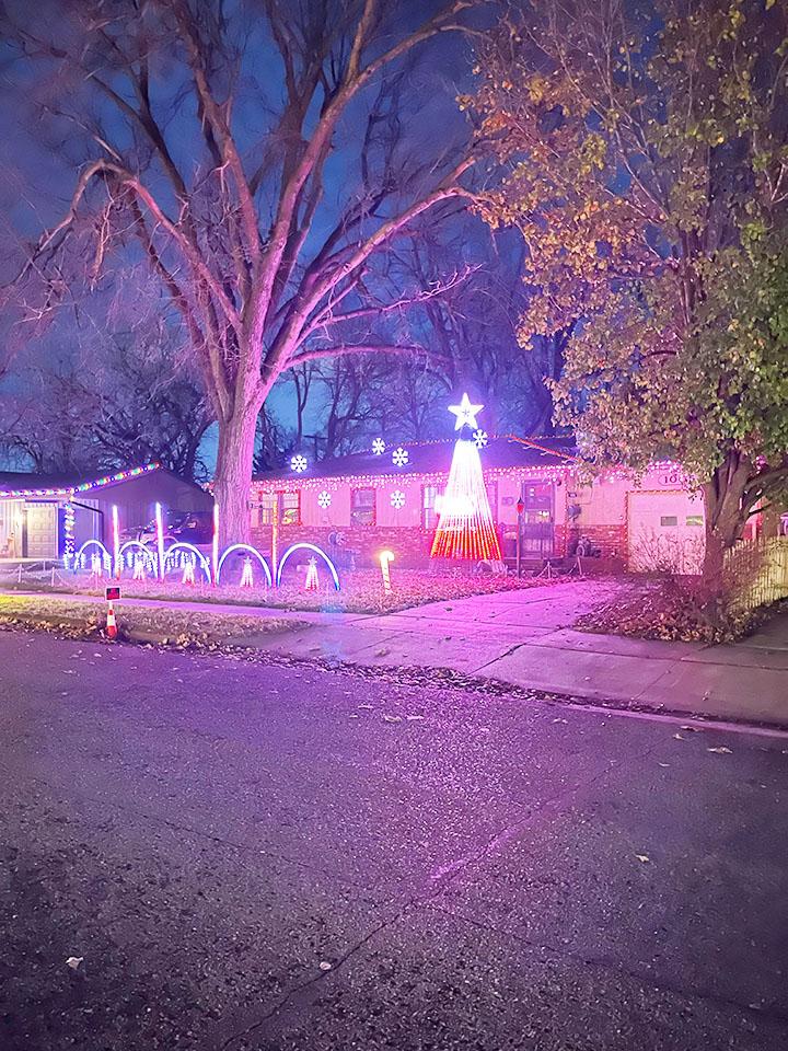 Viewing Christmas Lights in Hutchinson